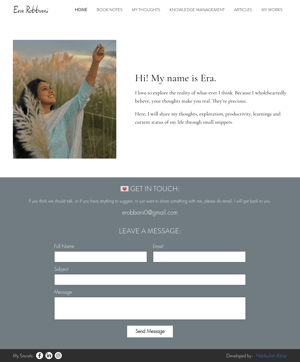 Portfolio of Era Robbani