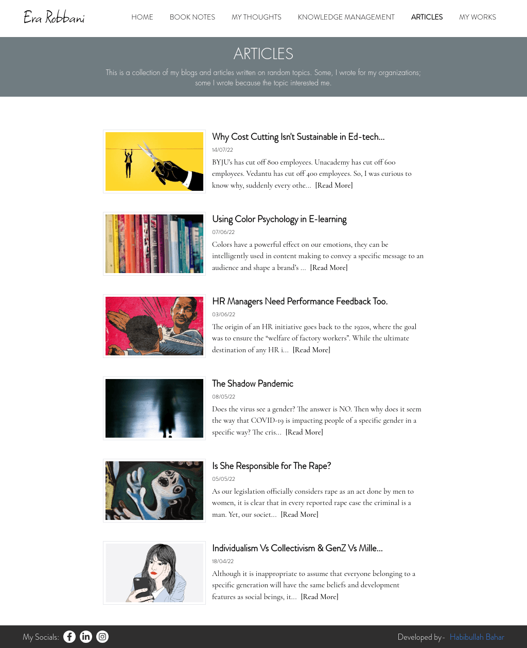 Portfolio of Era Robbani